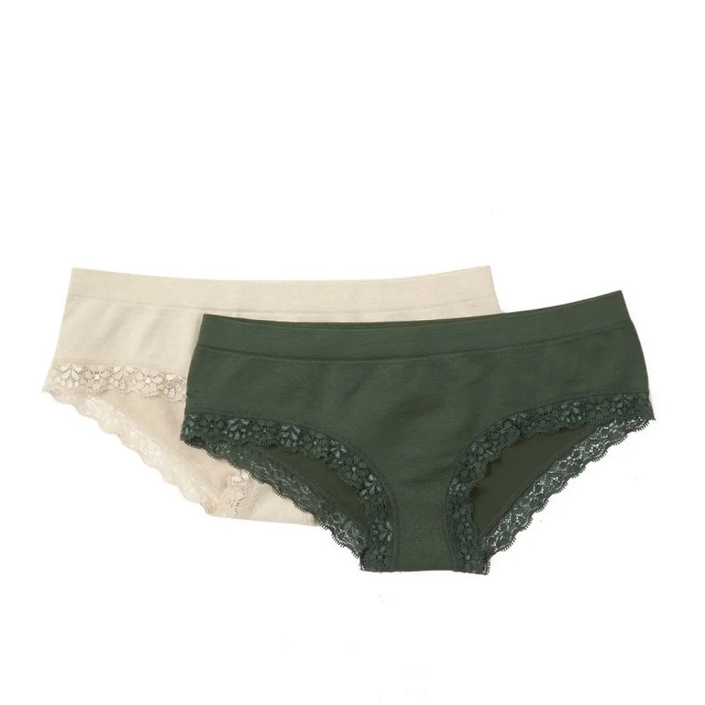 FREE PRESS Lace Seamless Cheeky Bikini - Pack of 2